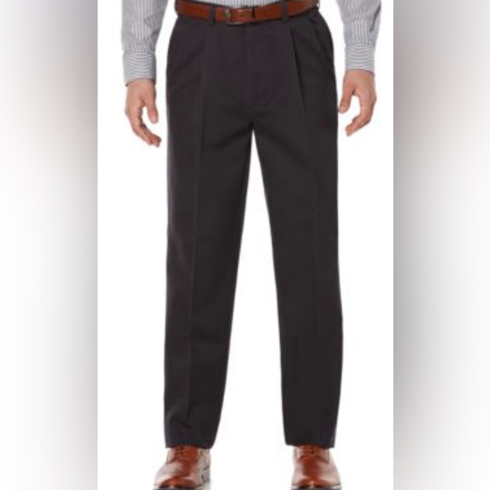 Savane 48x34 Big and Tall Mens Dress Pants black